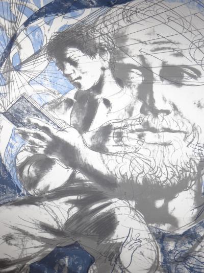 Hans ERNI - Lecteur devant Aristote, 1976 - Lithographie 2