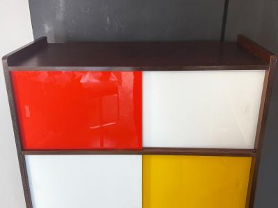Didier Rozaffy - Bibliothèque en acajou et verre teinté, c. 1960 2