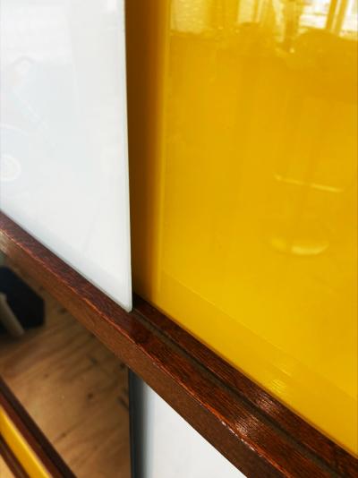 Didier Rozaffy - Bibliothèque en acajou et verre teinté, c. 1960 2