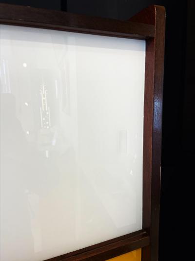 Didier Rozaffy - Bibliothèque en acajou et verre teinté, c. 1960 2