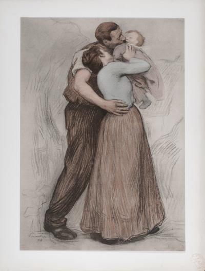 Victor PROUVE - Le Baiser, 1898 - Lithograph 2