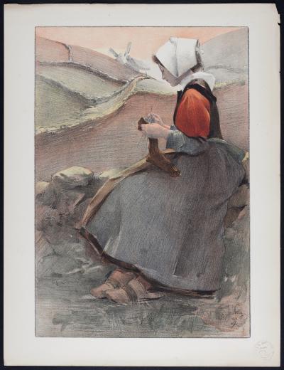 Jacques WELY - Fleur de Lande, 1897 - Lithographie 2