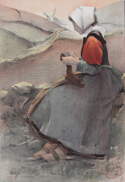 Jacques WELY - Fleur de Lande, 1897 - Lithographie 2
