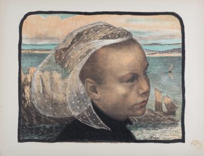 Emile-Auguste WERY - Bretagne, 1897 - Lithographie 2