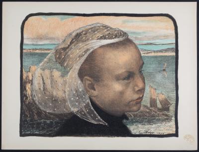 Emile-Auguste WERY - Bretagne, 1897 - Lithographie 2