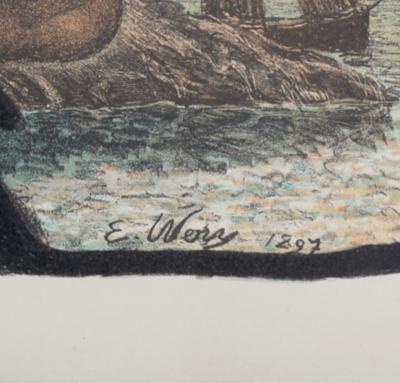 Emile-Auguste WERY - Bretagne, 1897 - Lithographie 2