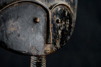 Ghana, Ethnie Ashanti - Poupée de Fécondité - Statuette en bois et perles 2