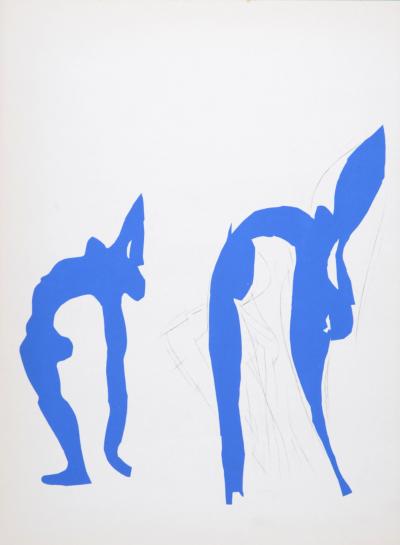 Henri MATISSE - Acrobates, 1958 - Lithographie sur papier, après 1951 Gouaches découpées d'Henri Matisse 2