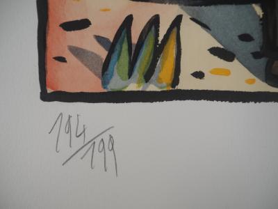 Jacques DE LOUSTAL - Gardien des crocodiles - Lithographie originale, signée 2