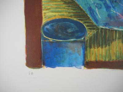Tony AGOSTINI - Violon, le repos du Soliste - Lithographie originale signée 2