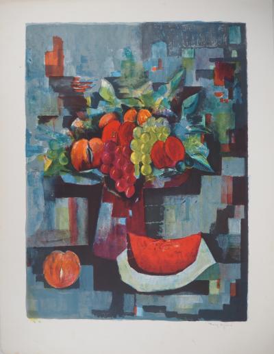 Tony AGOSTINI - Fruits d’été - Lithographie originale signée 2