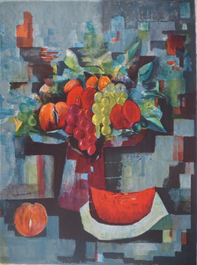 Tony AGOSTINI - Fruits d’été - Lithographie originale signée 2