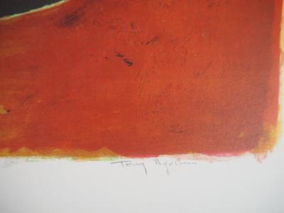 Tony AGOSTINI - Violon, Menuet d’automne - Lithographie originale signée 2