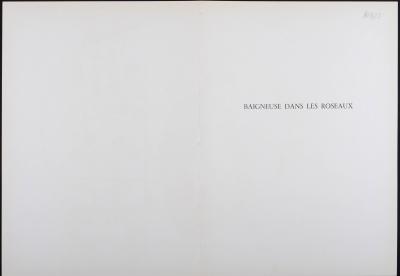 Henri MATISSE - Baigneuse dans les roseaux II, 1958 - Lithograph on paper, after Henri Matisse’s « gouaches découpés ». 2