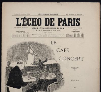 Henri De TOULOUSE-LAUTREC - Le Café Concert - l’Echo de Paris, 1893 - Un numéro spécial du journal français "L’Echo de Paris" entièrement consacré au célèbre portfolio "Le Café Concert". 2