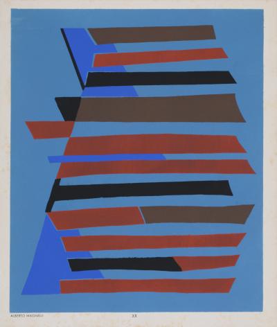 Alberto MAGNELLI - Témoignages pour l’Art Abstrait XX, 1952 - Pochoir 2