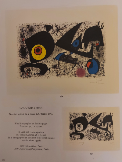Joan Miró - Hommage à Miro (1972) - Lithographie originale signée au crayon 2
