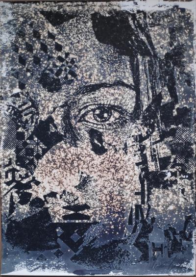 Vhils - Caustic, 2017 - Sérigraphie 2