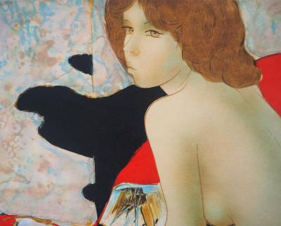 Alain BONNEFOIT : Modèle de dos - Lithographie originale signée 2