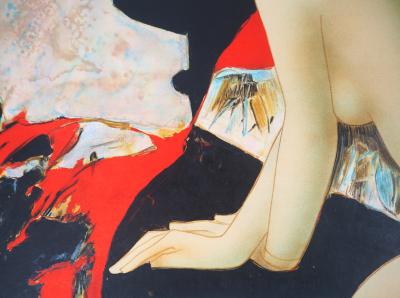 Alain BONNEFOIT : Modèle de dos - Lithographie originale signée 2