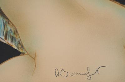 Alain BONNEFOIT : Modèle de dos - Lithographie originale signée 2