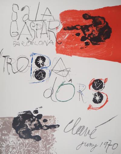 Antoni CLAVÉ : Trobadors, 1970 - Lithographie signée 2