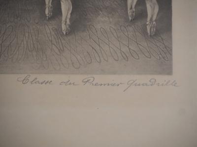 Paul Renouard - Classe de danse, 1893 - Gravure originale signée au crayon 2
