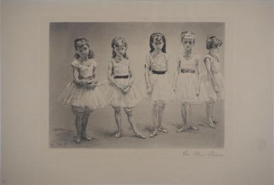 Paul Renouard - Petites danseuses, 1893 - Gravure originale signée au crayon 2