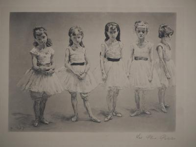 Paul Renouard - Petites danseuses, 1893 - Gravure originale signée au crayon 2