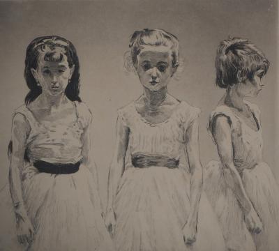 Paul Renouard - Petites danseuses, 1893 - Gravure originale signée au crayon 2