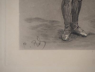 Paul Renouard - Petites danseuses, 1893 - Gravure originale signée au crayon 2