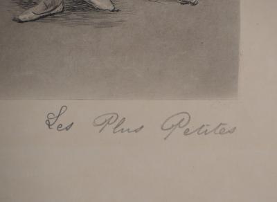 Paul Renouard - Petites danseuses, 1893 - Gravure originale signée au crayon 2