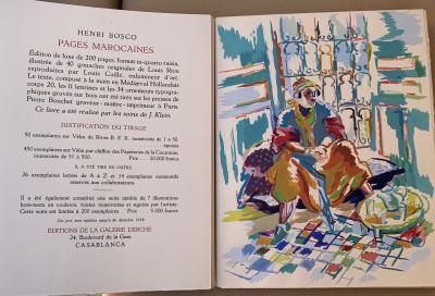 Henri Bosco et Louis Riou - Pages marocaines - Livre illustré 2