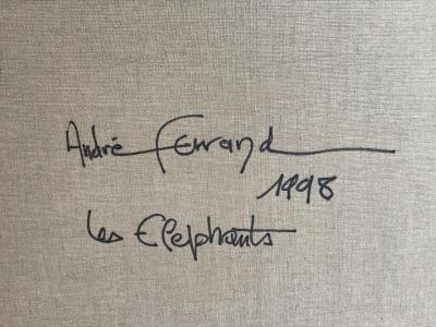 André Ferrand - Les Éléphants, 1998 - Huile sur toile 2