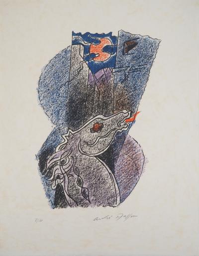 André MASSON : Cheval sauvage - Lithographie originale signée 2