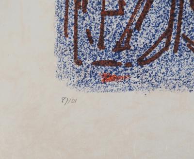 André MASSON : Promenade de nuit - Lithographie originale signée 2