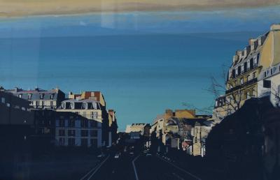Alain Pontecorvo (1936) - Rue, 2003 - Gouache sur papier 2