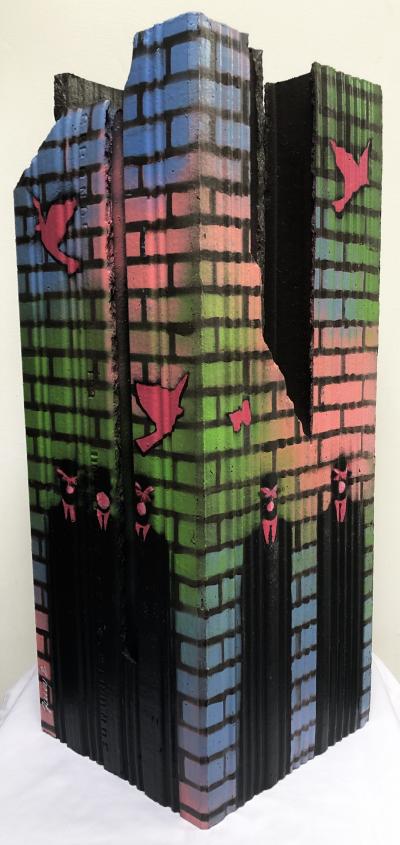 Amey - La brique 2, 2020 - Acrylique sur brique 2