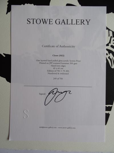 Banksy, after x Clown Skateboard - Clown with guns, 2022  - Sérigraphie 2