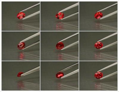 0,41 ct. Naturel Orange Rouge Rubis 2