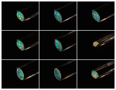 1,76 ct. Jeu de couleurs naturel Opale blanche 2