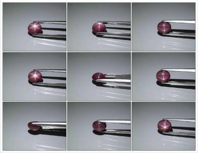 2,39 carats. Rubis étoilé rouge naturel 2