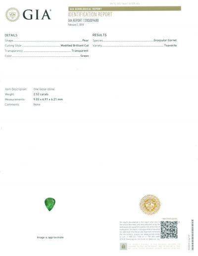 2,52 carats. Grenat Tsavorite 2
