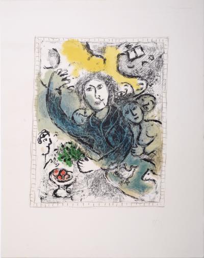 Marc CHAGALL - L’Artiste II, 1978 - Litografia su carta Vélin d’Arches