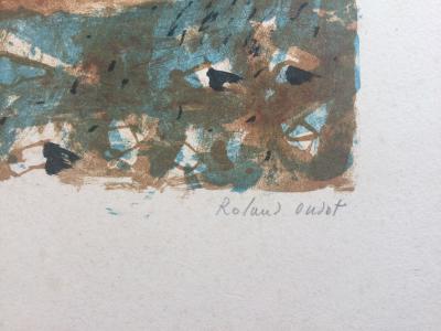 Roland OUDOT - Le mas aux Baux-de-Provence - Lithographie signée 2
