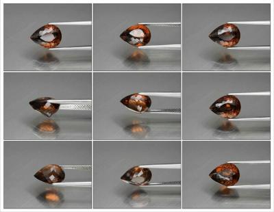 5,53 carats. Zircon brun orangé naturel 2