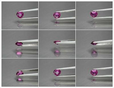 0,75 ct. Rubis rouge violacé naturel non chauffé 2