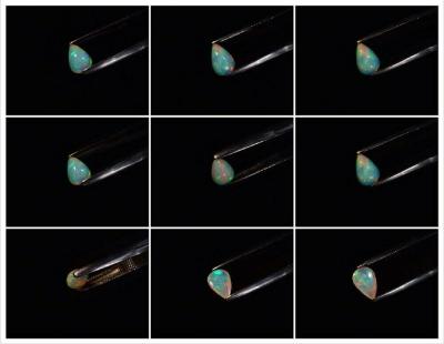 1,09 ct. Jeu de couleurs naturel Opale blanche 2