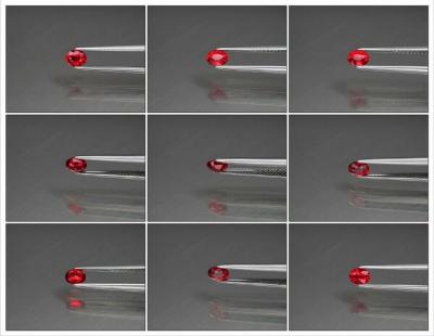 0,43 ct. Rubis rouge orangé naturel 2