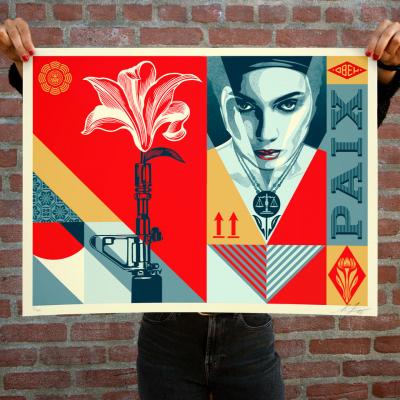 Shepard Fairey (OBEY) - Paix Et Justice -  Impression signée et numérotée 2